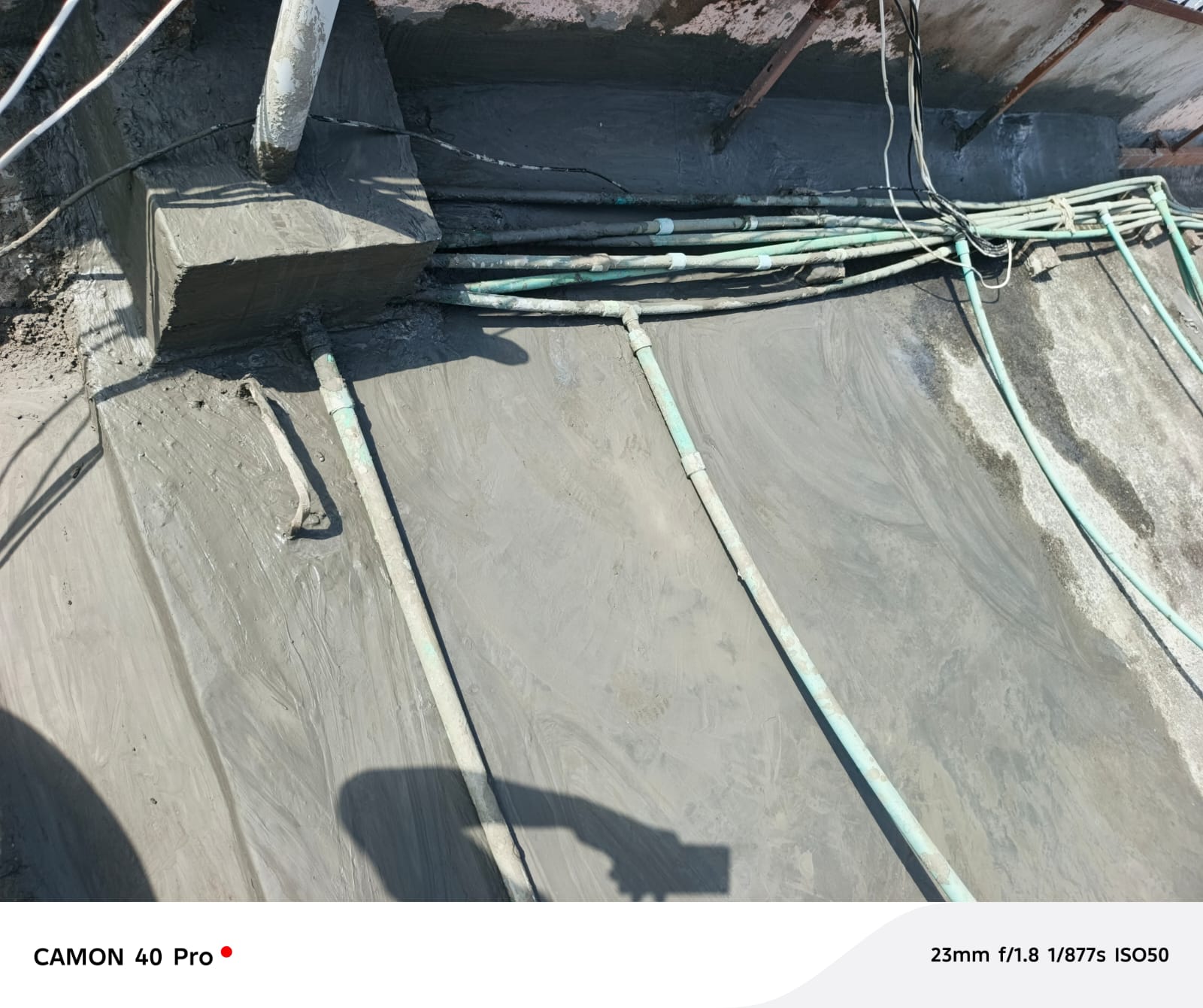 Completed waterproofing project